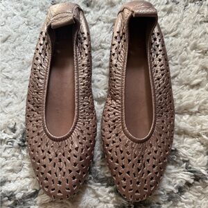 Arche Lilly Ballerina in Bronze Leather